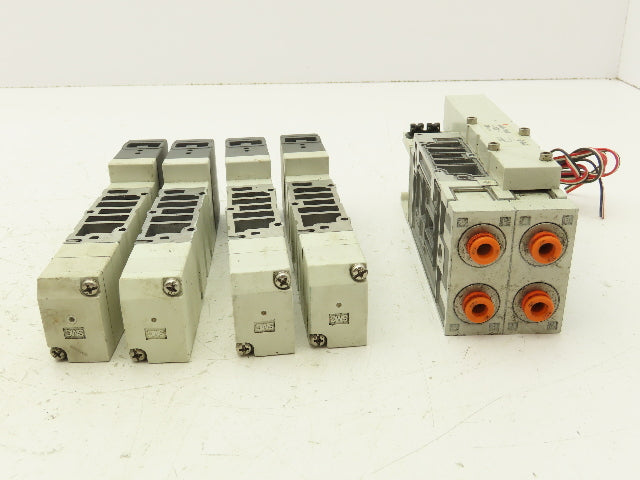 SMC VQ4300-5 Pneumatic Solenoid Valve 3-Position 24VDC Lot of 4
