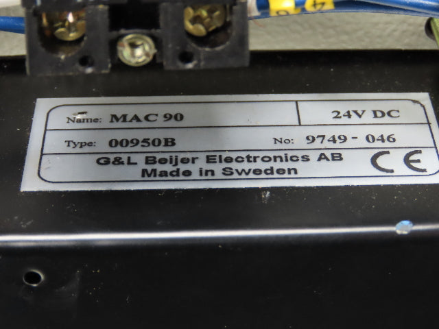 G&L Beijer MAC-90 Type 00950B Operator Interface 24VDC 12x15" Enclosure