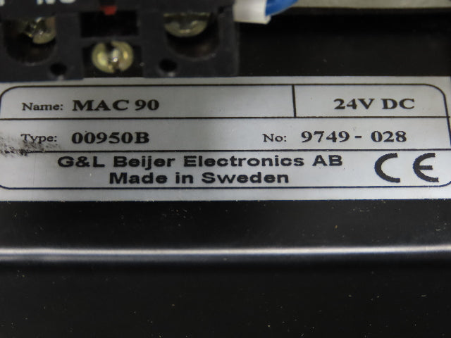 G&L Beijer MAC-90 Type 00950B Operator Interface 24VDC 12x15" Enclosure