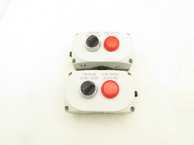 Lovato LPZP2A8 Roach Conveyor Drive Control 2-Button Selector Switch Lot of 2