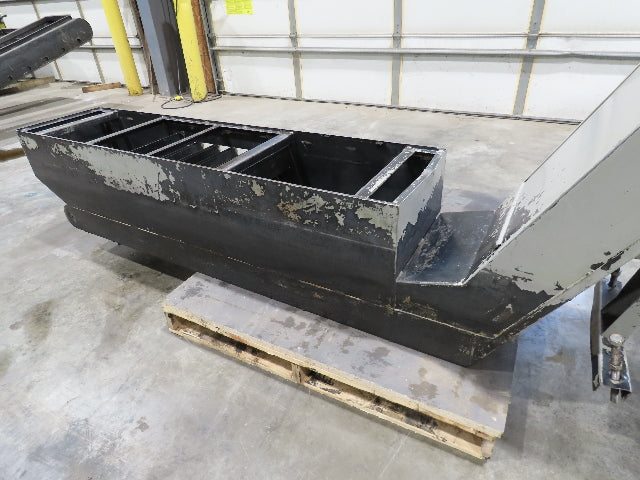 Enomoto Hinge Belt CNC Chip Conveyor 16"x 62" Infeed 31" Discharge 220V 3PH