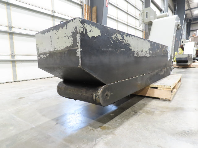 Enomoto Hinge Belt CNC Chip Conveyor 16"x 62" Infeed 31" Discharge 220V 3PH