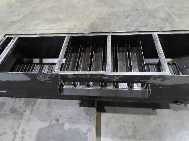 Enomoto Hinge Belt CNC Chip Conveyor 16"x 62" Infeed 31" Discharge 220V 3PH