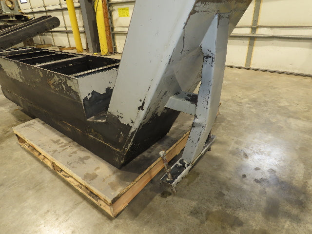 Enomoto Hinge Belt CNC Chip Conveyor 16"x 62" Infeed 31" Discharge 220V 3PH