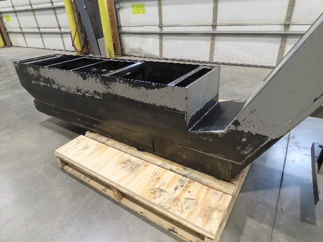 Enomoto Hinge Belt CNC Chip Conveyor 16"x 62" Infeed 31" Discharge 220V 3PH