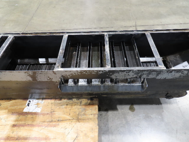 Enomoto Hinge Belt CNC Chip Conveyor 16"x 62" Infeed 31" Discharge 220V 3PH