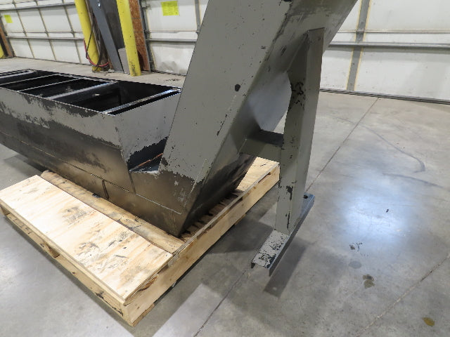 Enomoto Hinge Belt CNC Chip Conveyor 16"x 62" Infeed 31" Discharge 220V 3PH