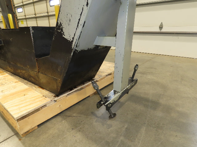 Enomoto Hinge Belt CNC Chip Conveyor 16"x 62" Infeed 31" Discharge 220V 3PH