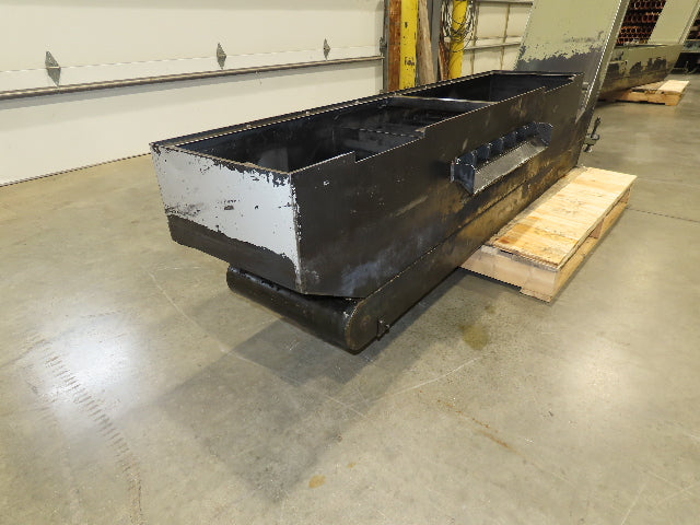 Enomoto Hinge Belt CNC Chip Conveyor 16"x 62" Infeed 31" Discharge 220V 3PH