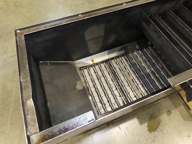 Enomoto Hinge Belt CNC Chip Conveyor 16"x 62" Infeed 31" Discharge 220V 3PH