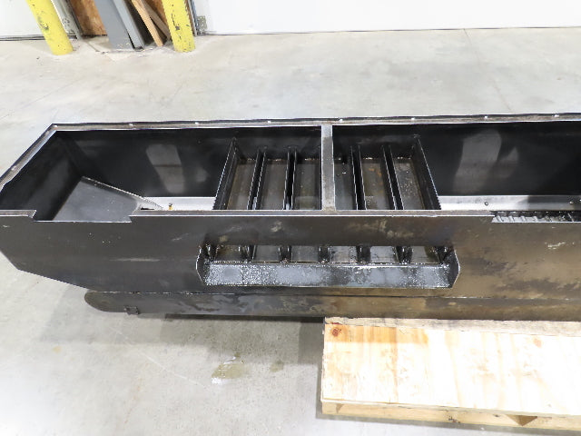 Enomoto Hinge Belt CNC Chip Conveyor 16"x 62" Infeed 31" Discharge 220V 3PH