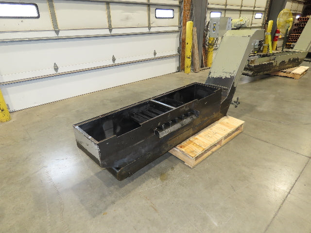 Enomoto Hinge Belt CNC Chip Conveyor 16"x 62" Infeed 31" Discharge 220V 3PH