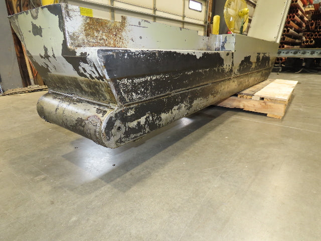 Enomoto Hinge Belt CNC Chip Conveyor 16"x 88" Infeed 46" Discharge 220V 3PH