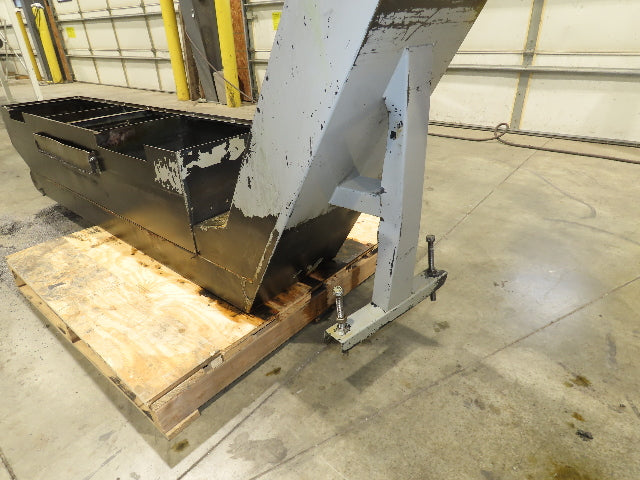 Enomoto Hinge Belt CNC Chip Conveyor 16"x 62" Infeed 43" Discharge 220V 3PH