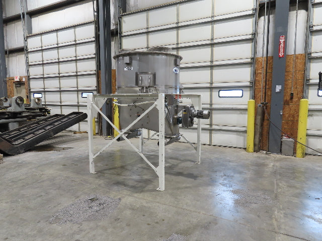 MAC Equipment Stainless Food Grade Dry Batch Mixer 48" Tank with Scales 40Cu/Ft