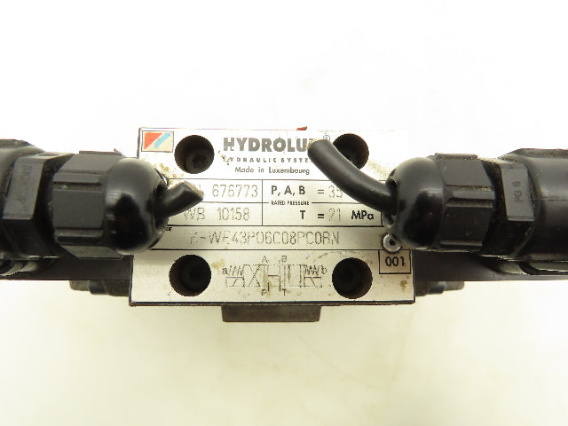 Husky Hydrolux Moog WEH43P10A03CSBN Directional Solenoid Valve K-WE43P06C08PC0BN