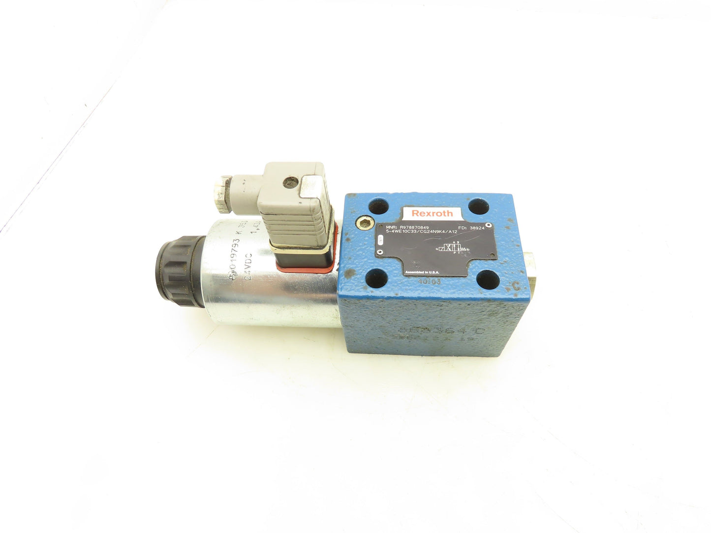 Rexroth 5-4WE10C33/CG24N9K4/A12 Directional Control Solenoid Valve 24VDC