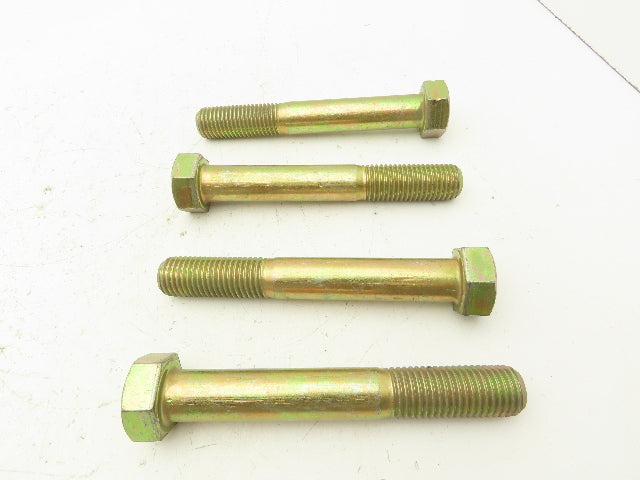 1"-8x7"Grade L9 Hex Head Cap Screw Bolt Course Thread Alloy Steel Lot Of 4