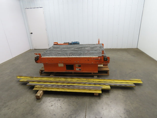 48"x 6' Steel Belt Wire Mesh Drying Conveyor 35FPM Chain Drive Shuttle Track