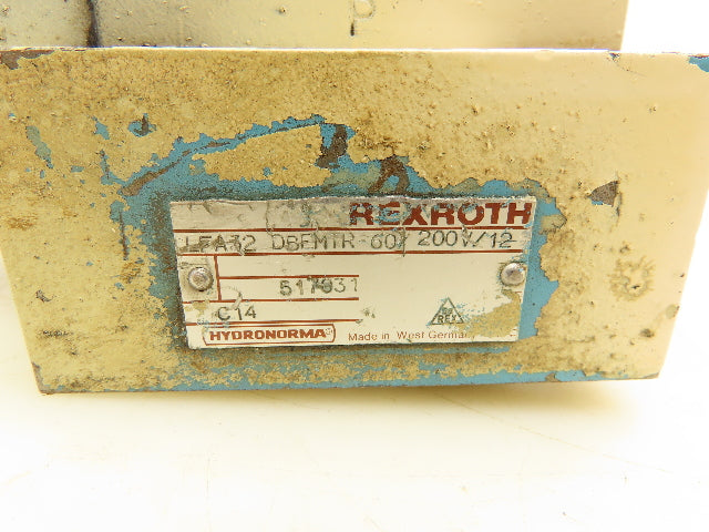 Rexroth DBETR-10/180 Proportional Relief Valve with Cartridge Cover LFA32