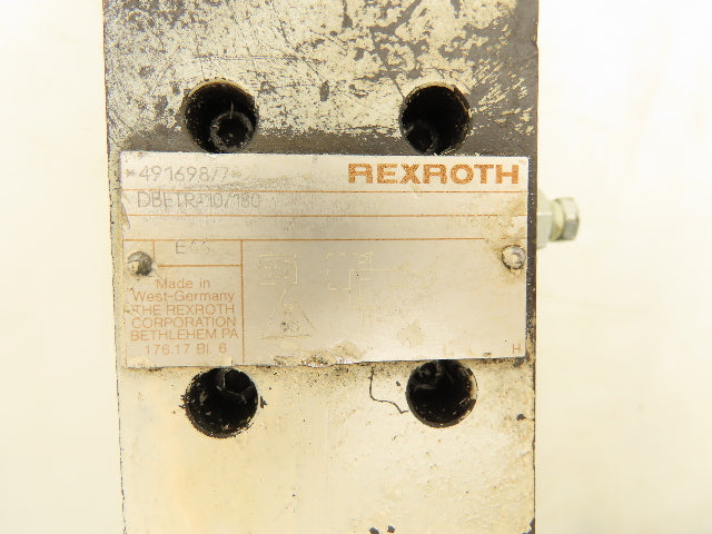 Rexroth DBETR-10/180 Proportional Relief Valve with Cartridge Cover LFA32