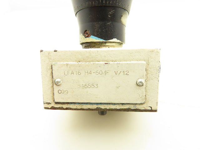 Rexroth LFA 16-H4-60/F-V/12 Cartridge Valve Logic Control Cover Manual Adjust