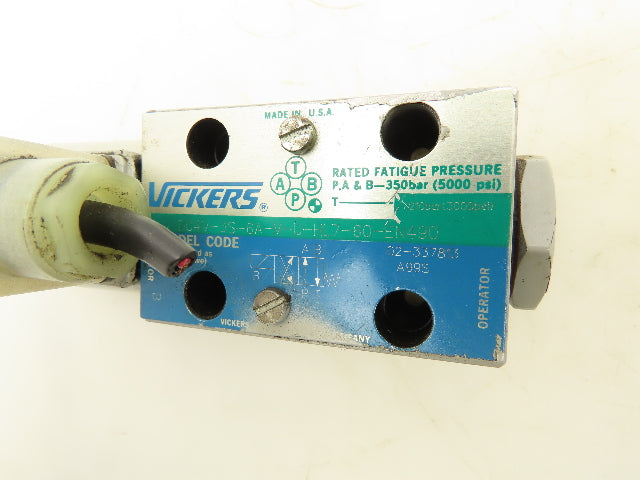 Vickers DG4V-3S-6A-M-U-HL7-60 Directional Control Solenoid Valve 24VDC