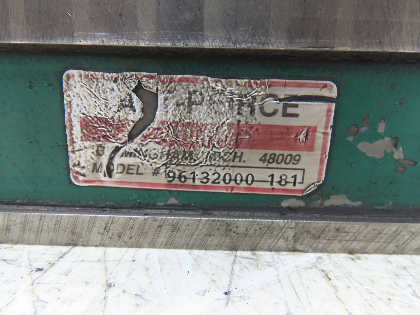 Taft-Peirce 6"x18" Rectangular Permanent Magnetic Block Chuck 2-5/8" Height