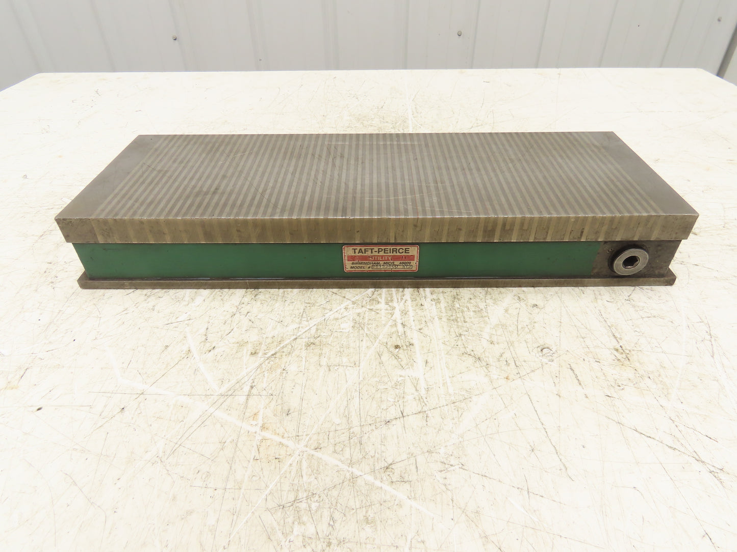 Taft-Peirce 6"x18" Rectangular Permanent Magnetic Block Chuck 2-5/8" Height