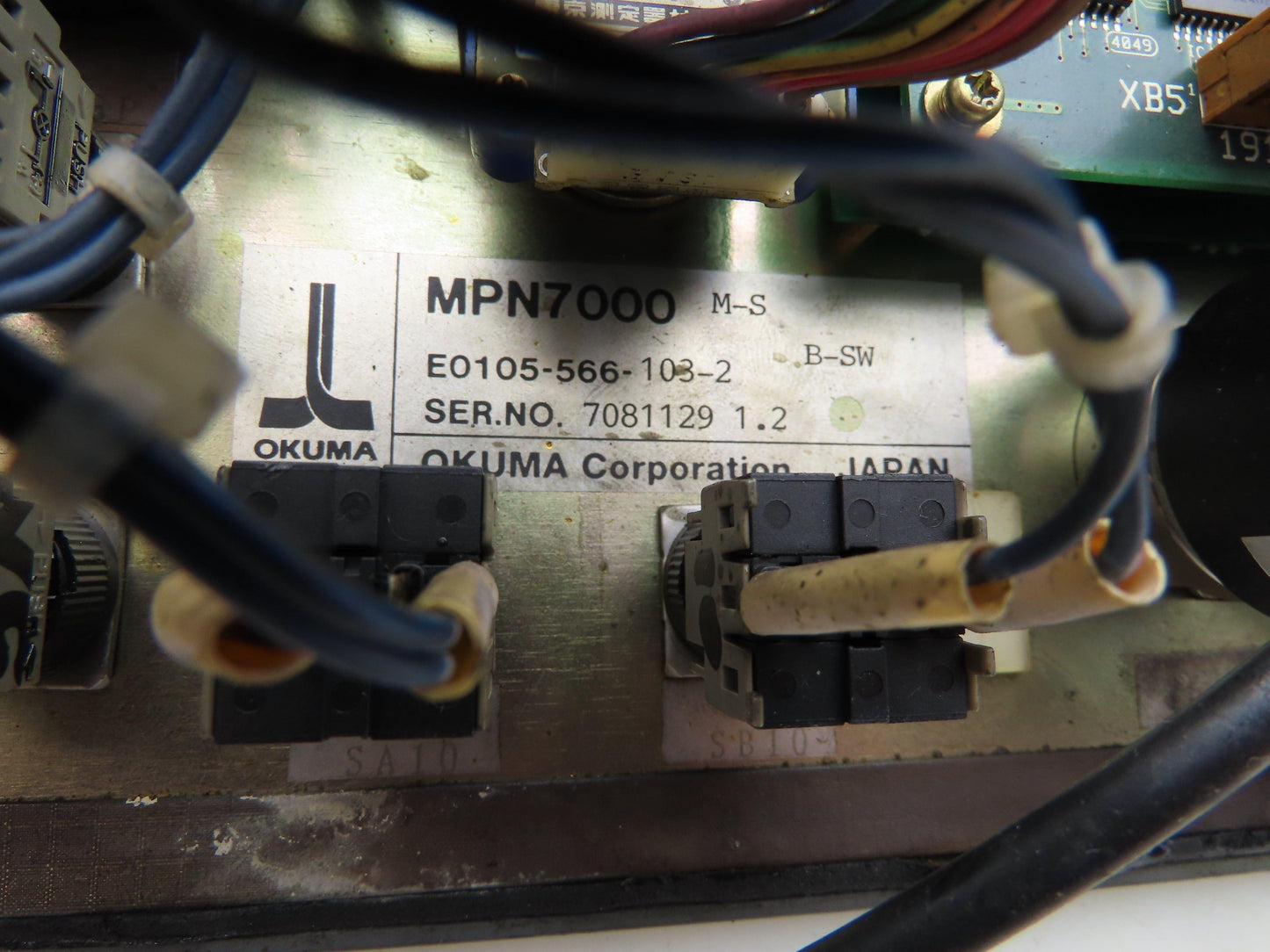 Okuma E0105-566-103-2 Operator Interface Control Panel