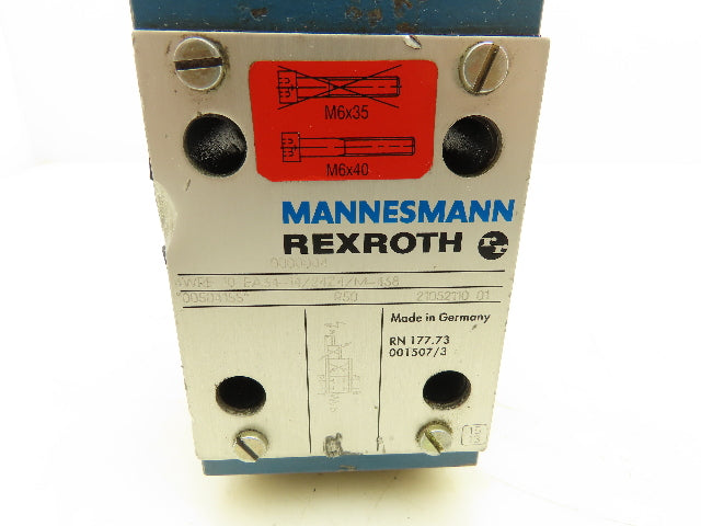 Rexroth 4WRE 10 EA64-14/24Z4/M-468 Proportional Directional Valve 00504155