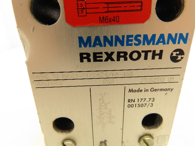 Rexroth 4WRE 10 EA64-14/24Z4/M-468 Proportional Directional Valve 00504155