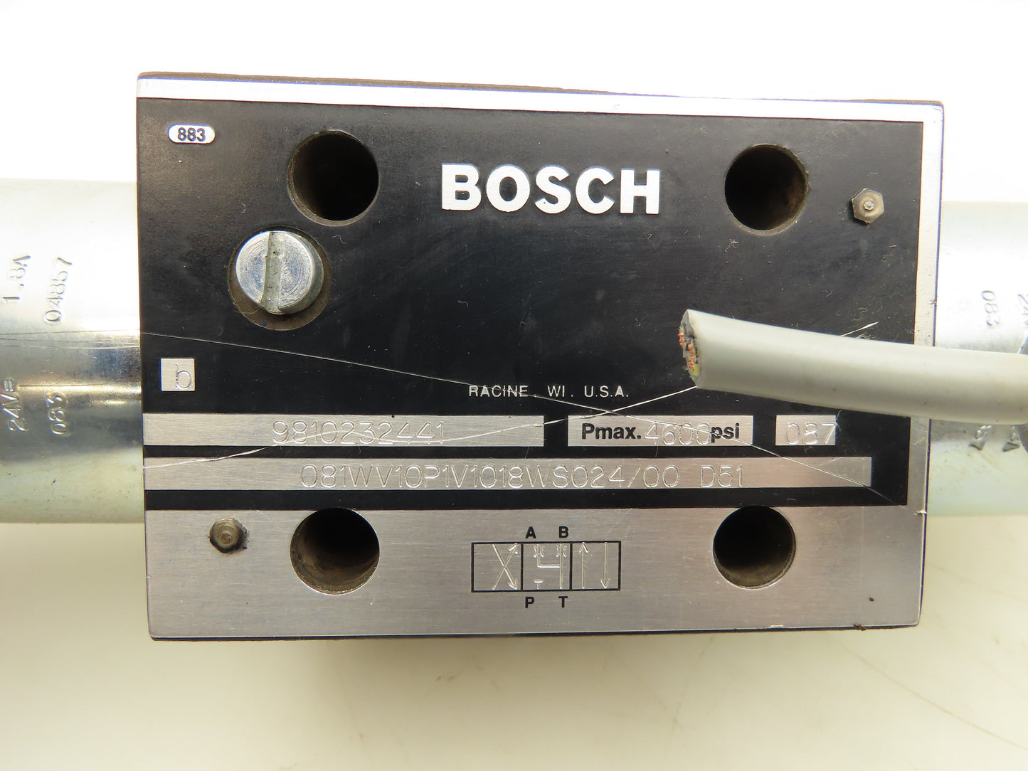 Bosch 081WV10P1V1018WS024/00 D51 Directional Control Solenoid Valve 24VDC