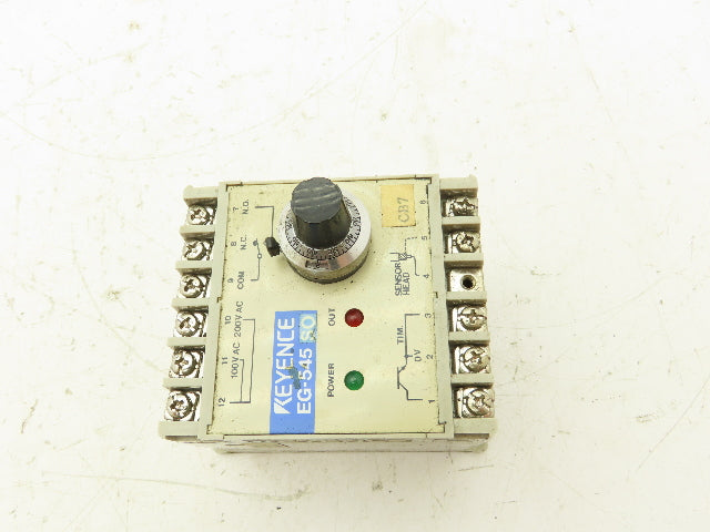 Keyence EG-545 PLC Amplifier Unit 10-Turn Potentiometer