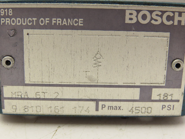 Bosch MRA 6T 2 Check Valve Sandwich Plate NG6 D03 9810161174