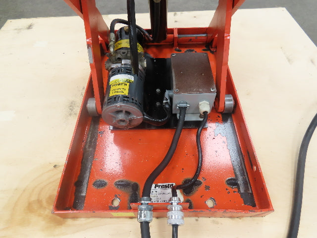 Presto DXS30-10 Compact Double Scissor Lift Table 1000lb 30" Travel 120V 1Ph