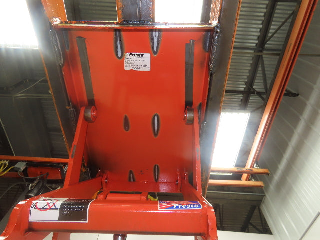 Presto DXS30-10 Compact Double Scissor Lift Table 1000lb 30" Travel 120V 1Ph