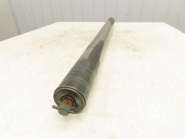 Hytrol 2.5"x 38"BF Steel Gravity Conveyor Roller 11/16" Hex Axle
