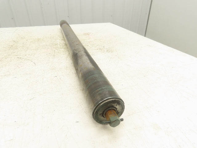 Hytrol 2.5"x 38"BF Steel Gravity Conveyor Roller 11/16" Hex Axle