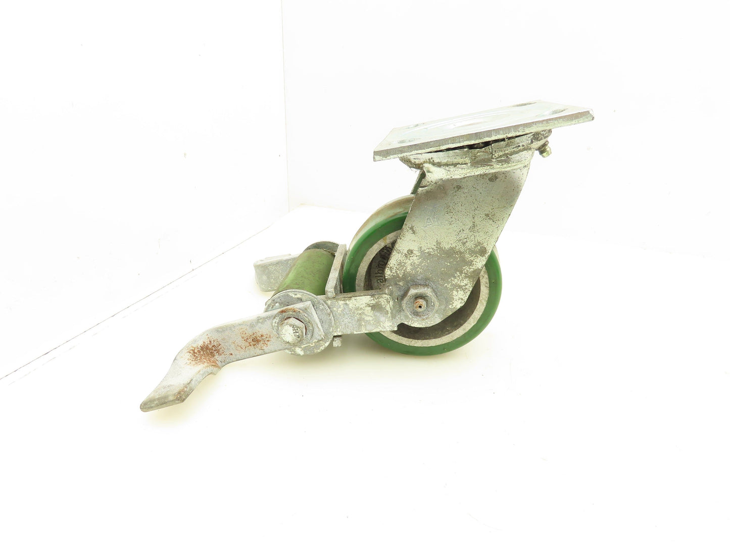 Albion PD0420019 Locking Swivel Caster 4" Wheel 2"Wide Polyurethane Set of 4