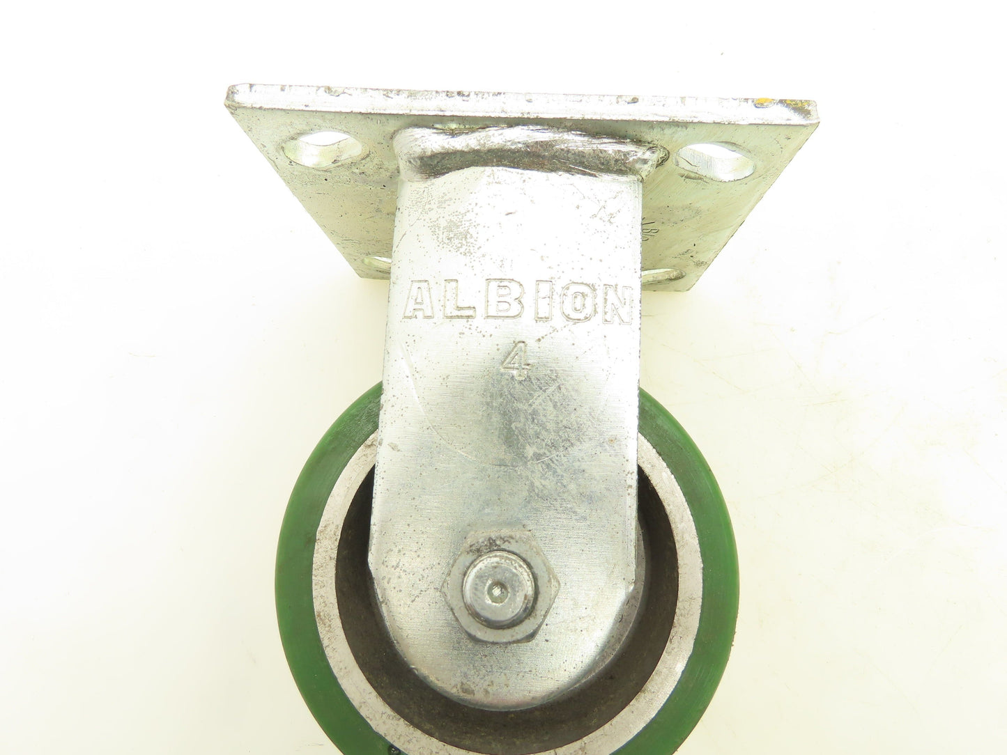 Albion PD0420019 Locking Swivel Caster 4" Wheel 2"Wide Polyurethane Set of 4