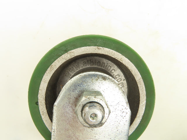 Albion PD0420019 Locking Swivel Caster 4" Wheel 2"Wide Polyurethane Set of 4