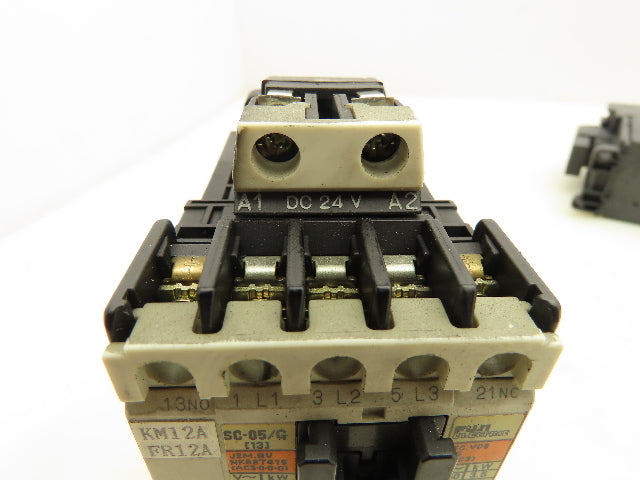 Fuji Electric SC-05/G Contactor Overload Relay TR-0N/3 24V Coil 600V Lot of 5