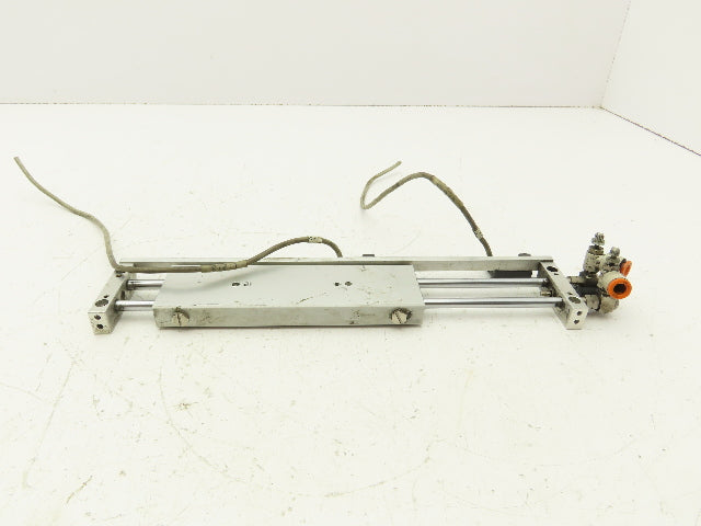 SMC NCDPX2N10-400B Pneumatic Air Slide Table Dual Rod Guide Cylinder 4" Stroke