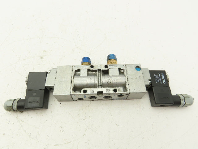 Festo MFH-5/3-G1/4-B Pneumatic Solenoid Valve 145 PSI 24VDC