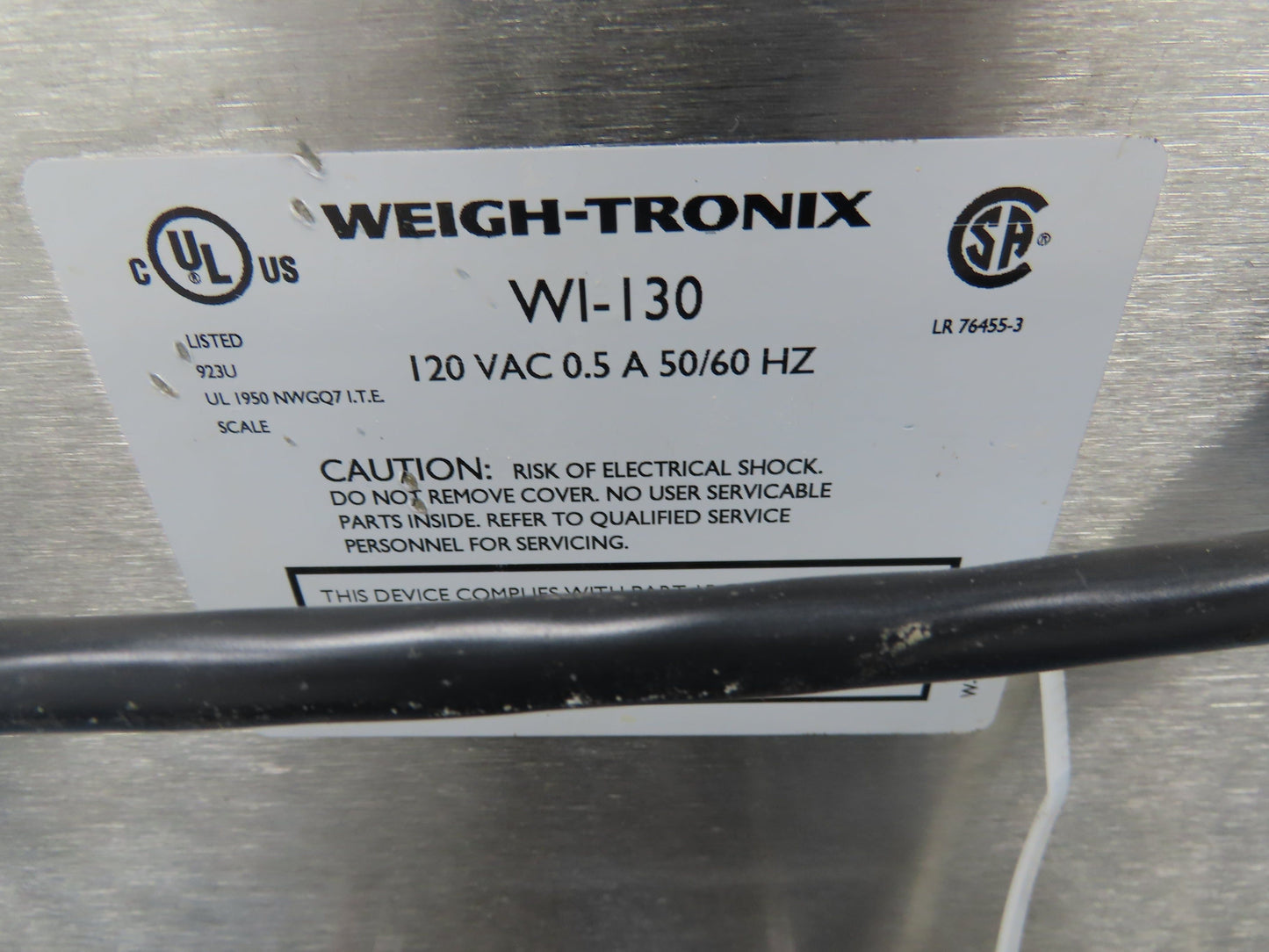 Weigh-Tronix DS3030A-01 Deck Floor Scales 1000 lbs 30x30" WI-130 Controller