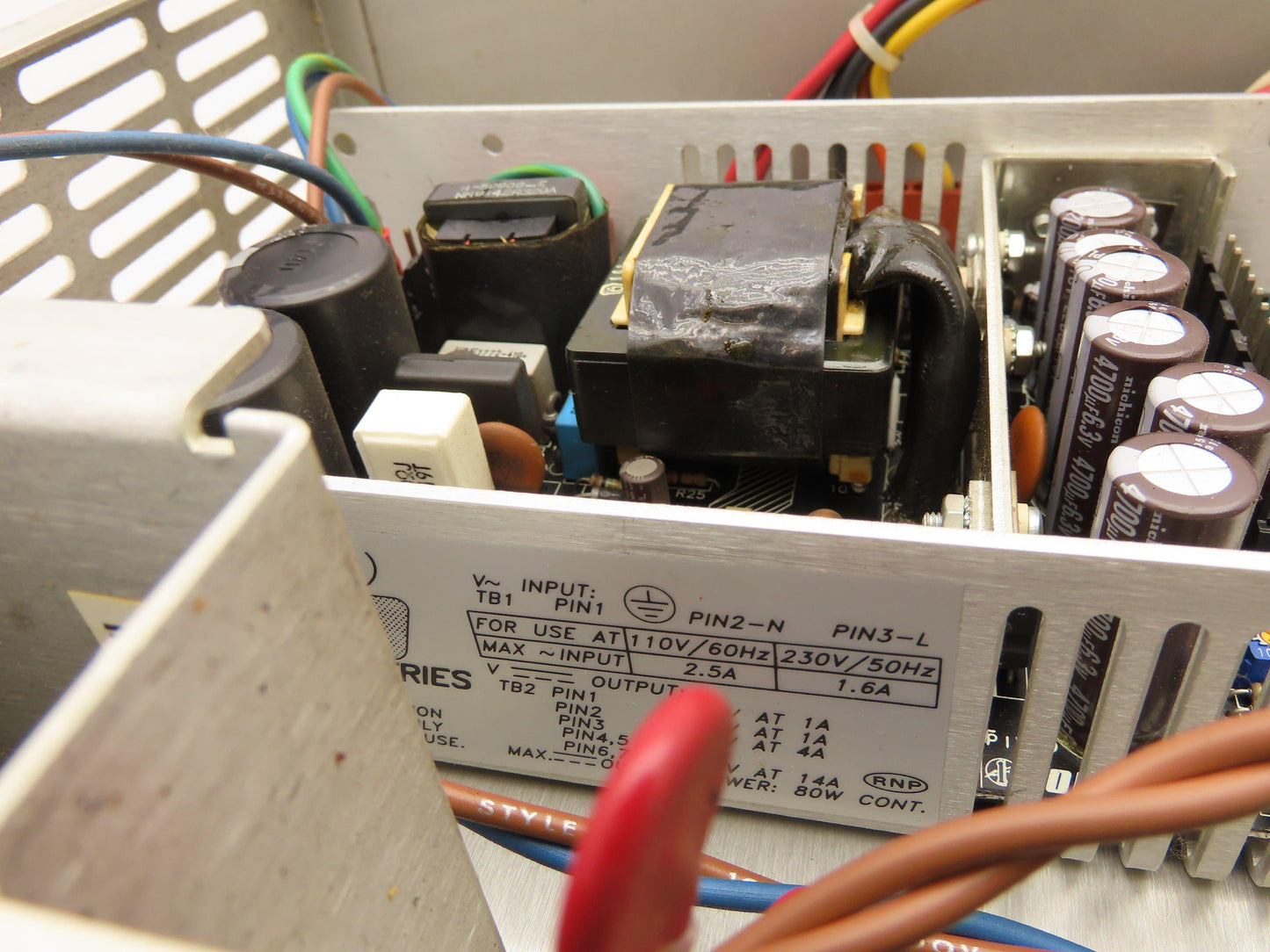 Cincinnati Milacron 3-424-2037A PLC Power Supply Chassis 4-Rack Motherboard