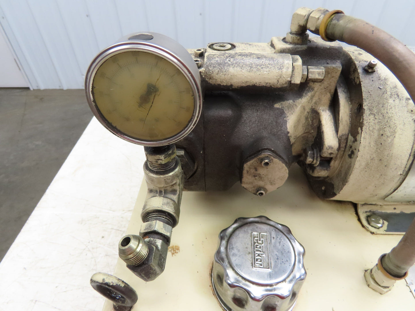 Parker PVP1610B4R212 Hydraulic Power Unit 1000PSI 5.8GPM 7 Gallon Tank 230/460V