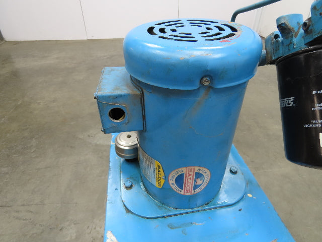 Vickers V101P2P1C20 Hydraulic Power Unit 7.3GPM 2500PSI 2Hp Motor 230/460V 3Ph