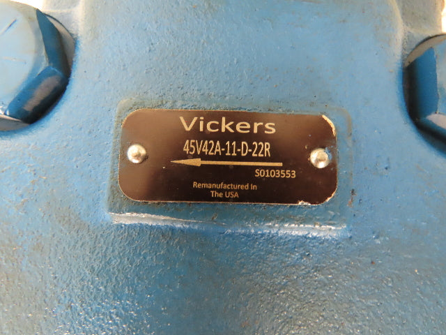 Vickers PVH131QICRCF16S11C21V1731 Hydraulic Double Pump 41GPM Piston 43GPM Vane